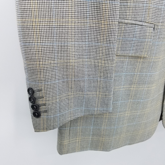𝅺LOUIS Dell Olio Italy Wool Glen Plaid Blazer 38 - Picture 5 of 8